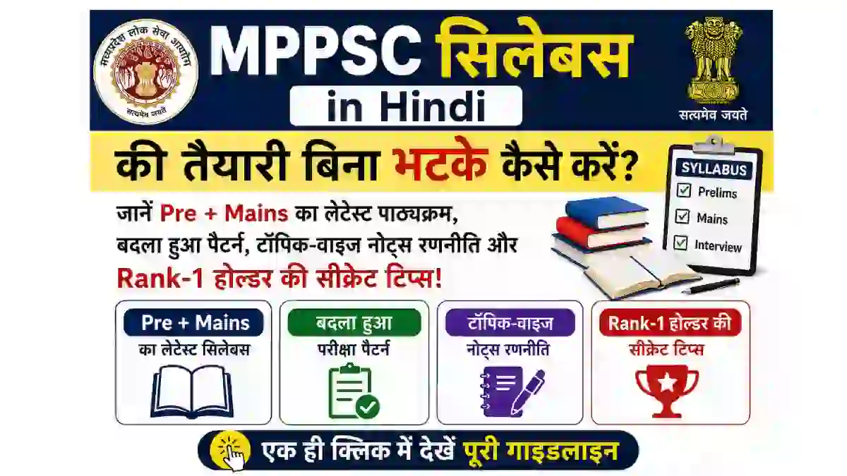 MPPSC Syllabus in Hindi